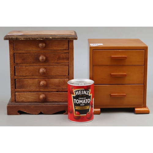 171 - 2 jewellery boxes with contents to include silver
