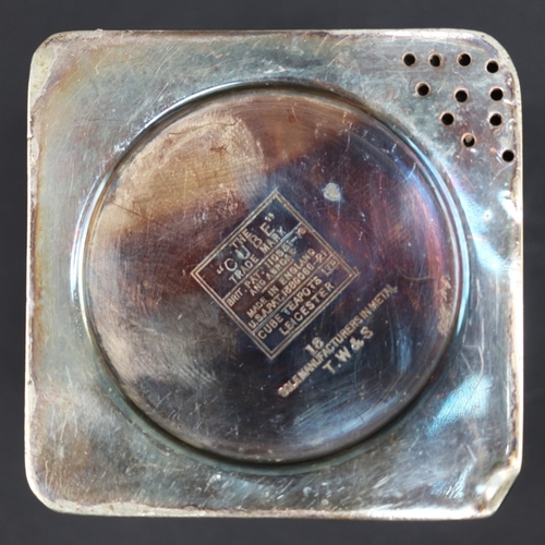 23 - The Cube - Silver plate tea service