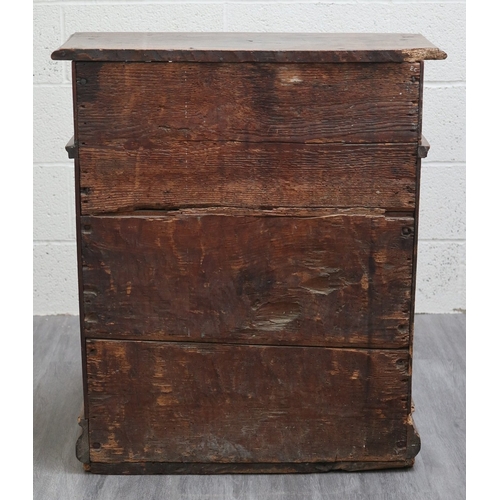 460 - A rare 16th century circa 1580 Italian walnut prie dieu (prayer desk), with ornate carved grotesque ... 