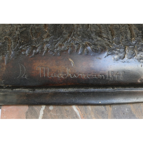 461 - A monumental bronze of William of Orange astride his horse, mounted to a marble base marked De Muich... 