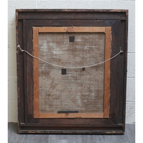 463 - Large gilt framed 18thC Italian painting depicting the 5th Station of the Cross - Simon of Cyrene he... 