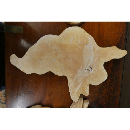 555 - Set of 4 cherub plaques