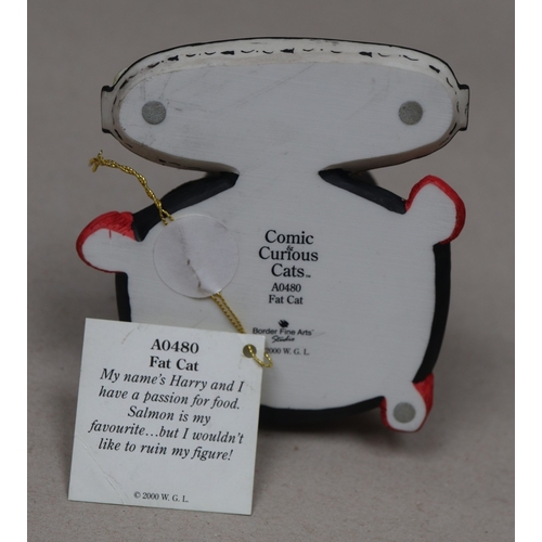 642 - Linda Jane Smith L/E print 150/600 - The Back Room together with a ceramic cat from the same collect... 