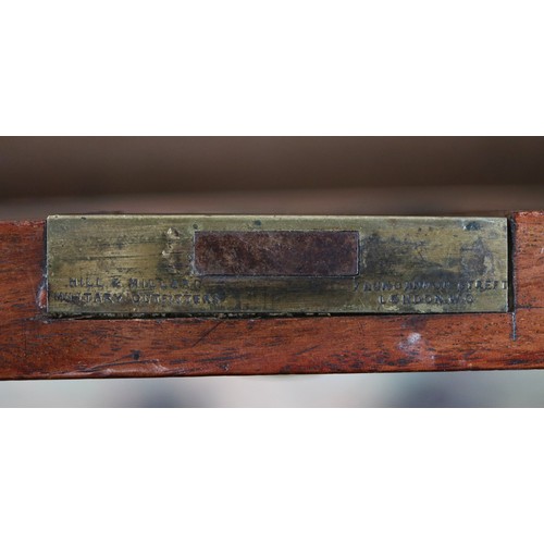 554 - 19thC Hill and Millard campaign chest of drawers - Approx size: W: 99cm D: 45cm H: 101cm