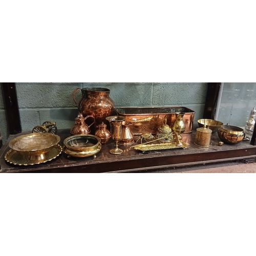210 - Collection of copper and brass items