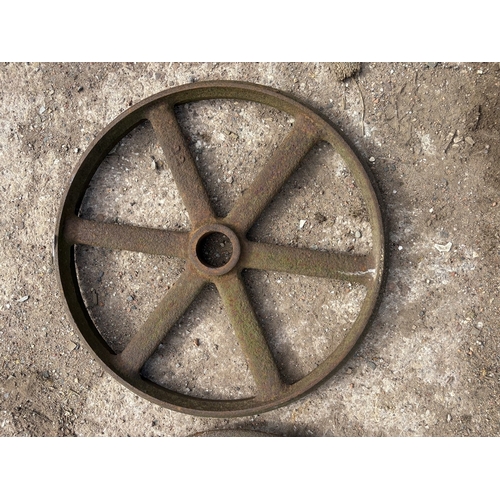 Pair of Cast Iron Wheels – Decorative wheels. Approx. 550mm diameter.