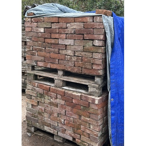 53 - Excellent quality Georgian 2.5 inch (60/65mm) handmade reclaimed bricks 350 per pallet