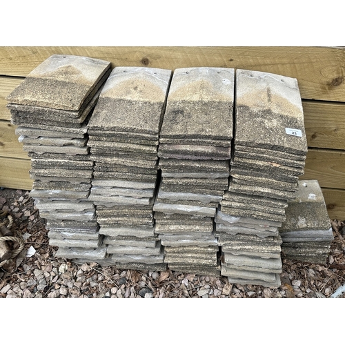 23 - Collection of reclaimed roof tiles