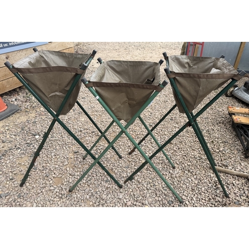 32 - Three military foldable basins&nbsp;