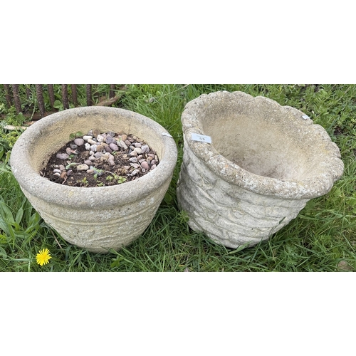 53 - Two stone planters