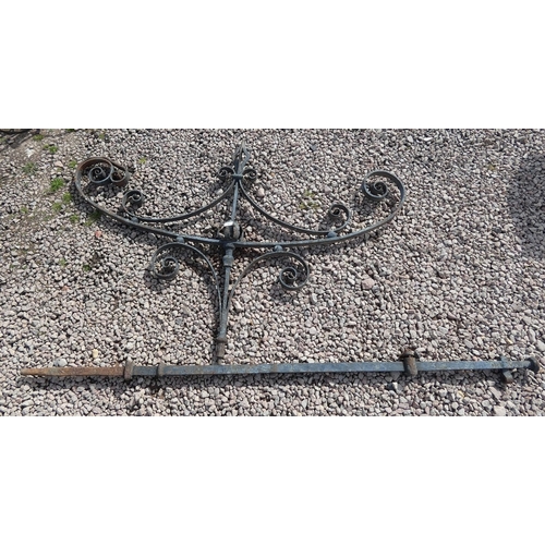 57 - Wrought iron decorative post