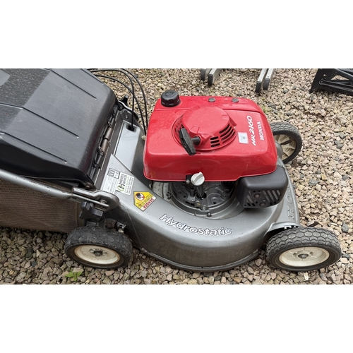 36 - Honda hydrostatic mower HR2160 with handbook