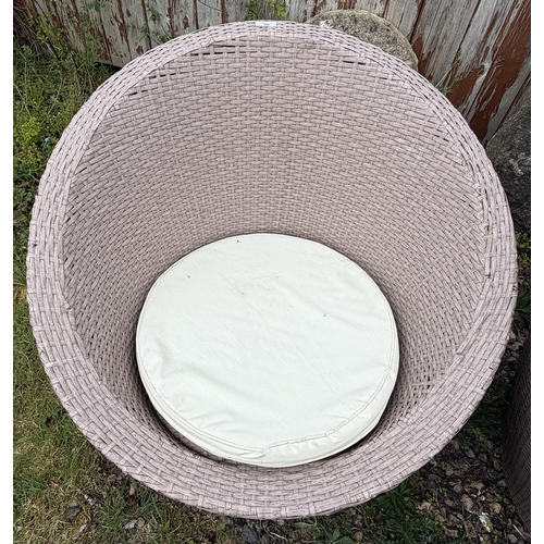 48 - Pair of rattan tub chairs