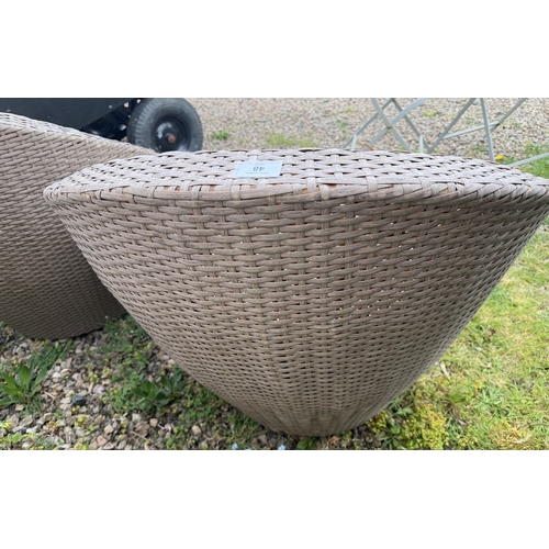 48 - Pair of rattan tub chairs