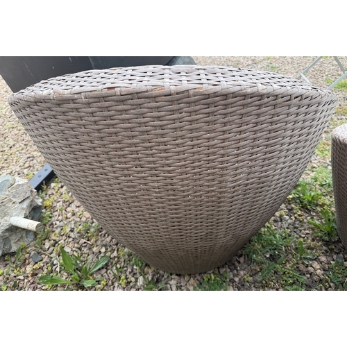 48 - Pair of rattan tub chairs