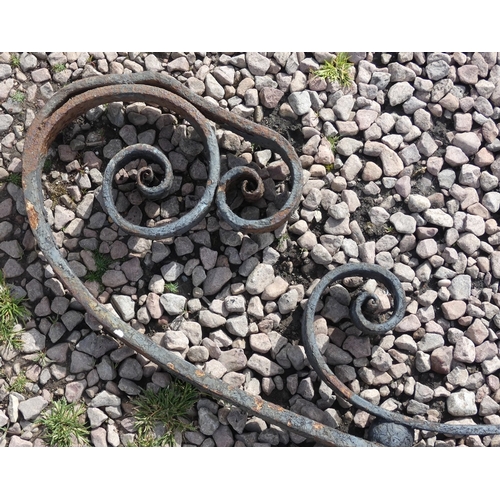 57 - Wrought iron decorative post
