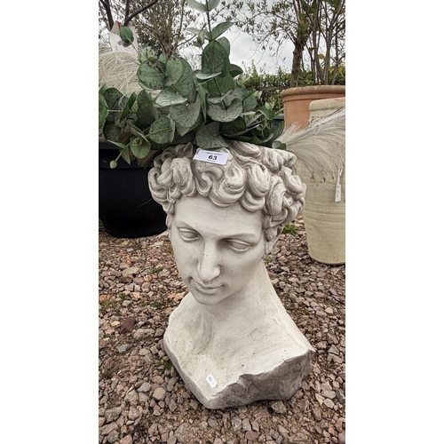 63 - Planter in a form of David