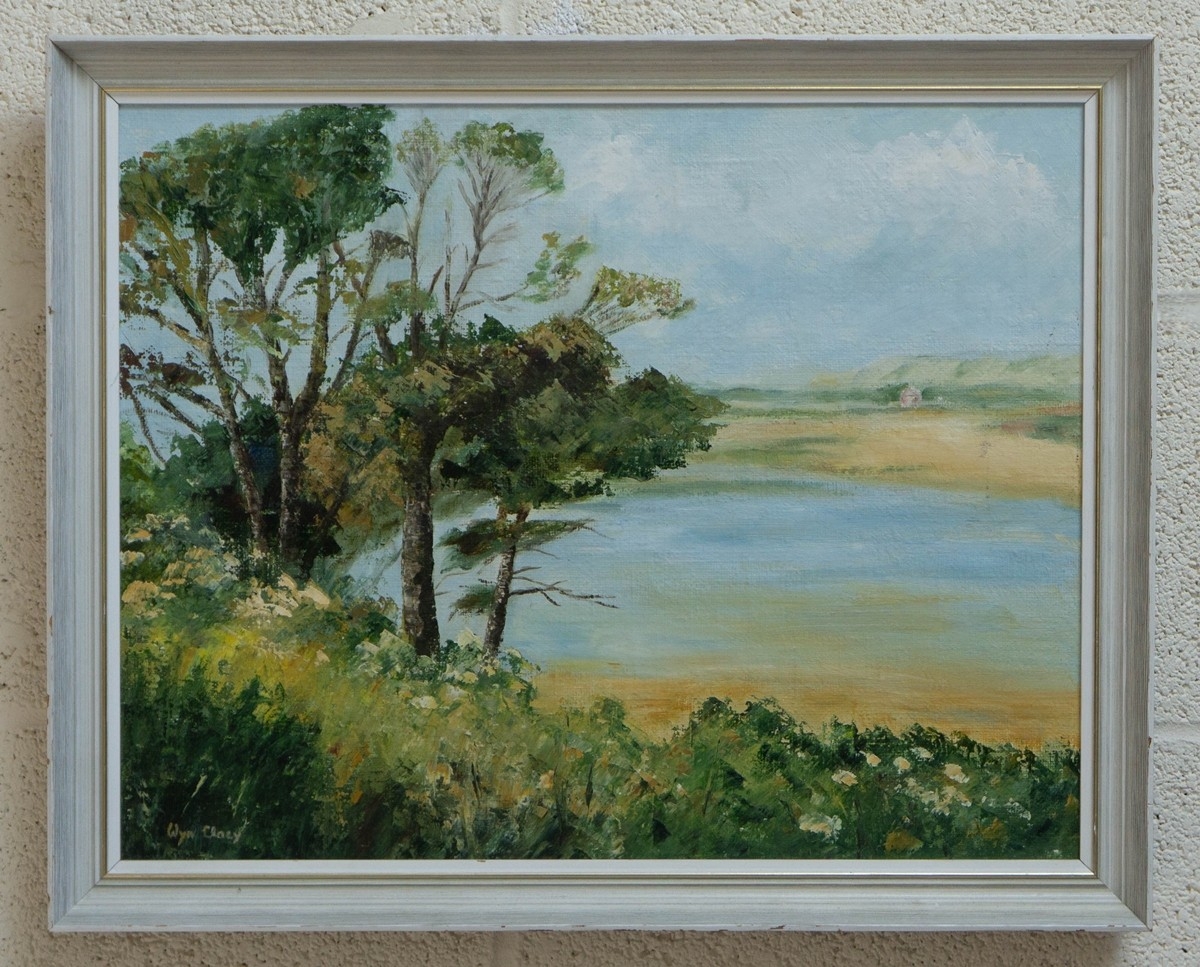 Oil on canvas of landscape signed Wyn Clacy