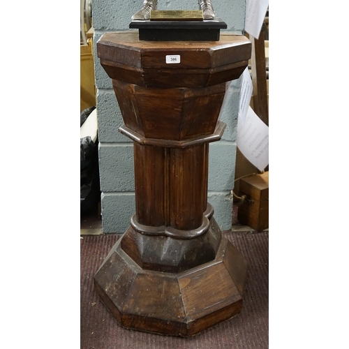 386 - Heavy antique church font base