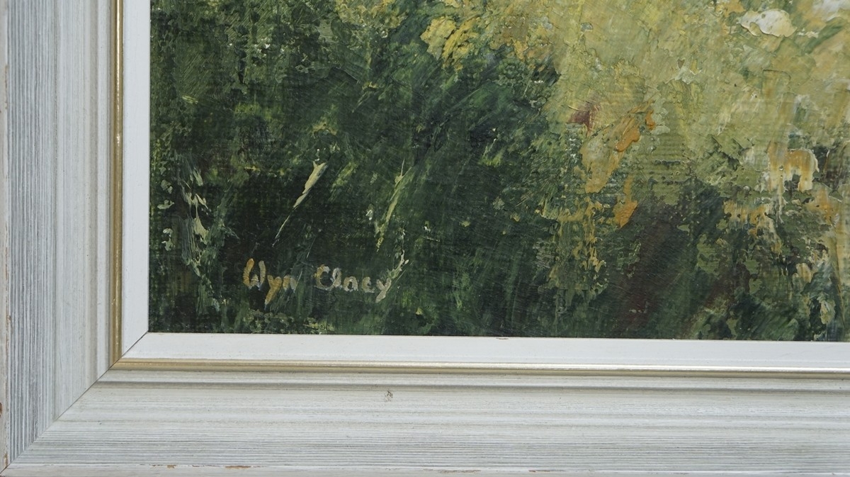 Oil on canvas of landscape signed Wyn Clacy