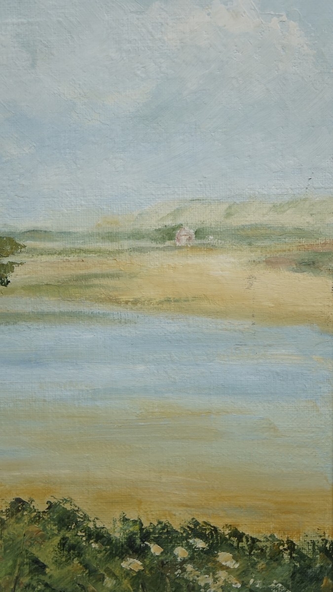 Oil on canvas of landscape signed Wyn Clacy