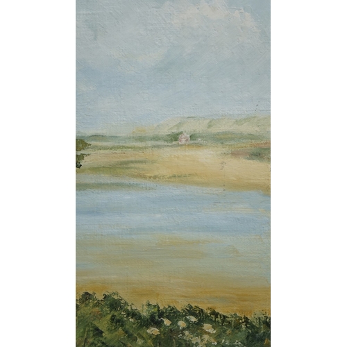 Oil on canvas of landscape signed Wyn Clacy