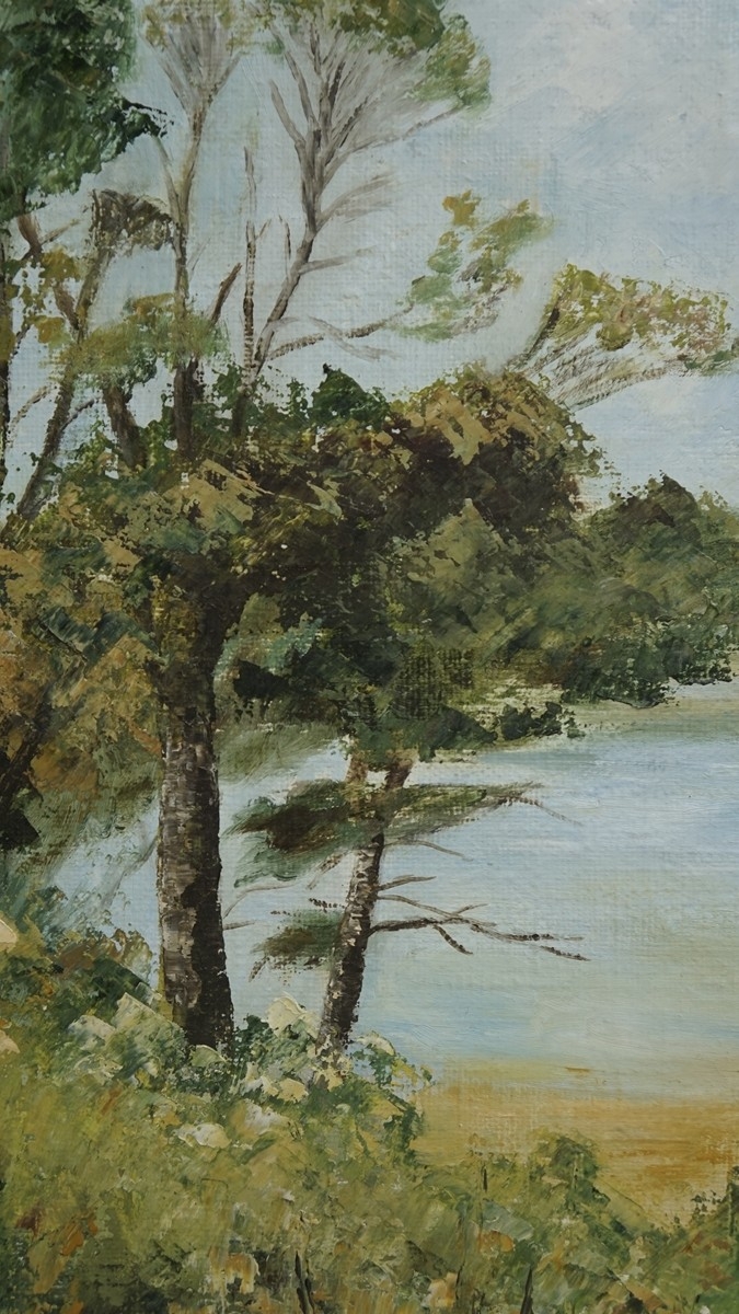 Oil on canvas of landscape signed Wyn Clacy