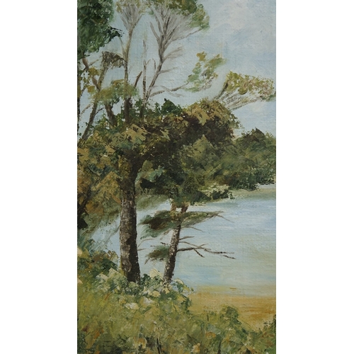 Oil on canvas of landscape signed Wyn Clacy