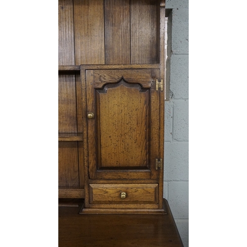 388 - Antique style oak dresser  - Approx W:175 cm D:50 cm H:203 cm