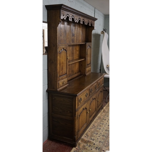 388 - Antique style oak dresser  - Approx W:175 cm D:50 cm H:203 cm