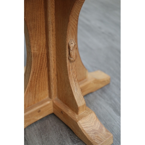 548 - Robert ‘Mouseman’ Thompson octagonal side table - Approx Diameter: 54cm H: 48cm