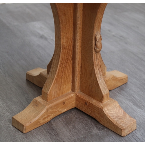 548 - Robert ‘Mouseman’ Thompson octagonal side table - Approx Diameter: 54cm H: 48cm