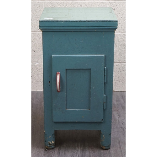 Vintage painted ice box/cold storage unit circa 1930s - Approx W: 38cm ...