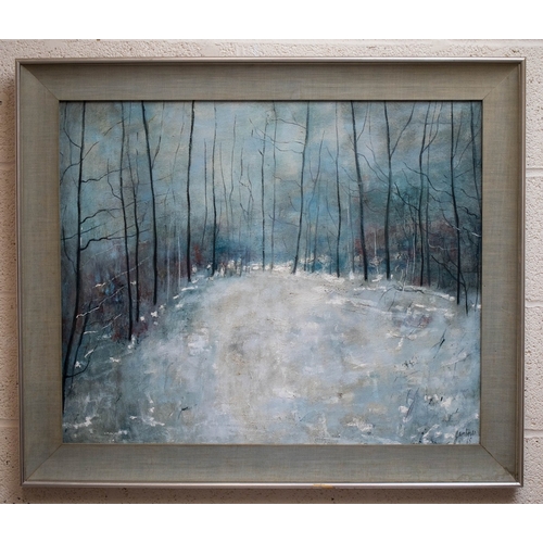 290 - Oil on canvas by Bernard Gantner (French, 1926-2018) - La Hume, 1965 - Approx IS: 71cm x 59cm