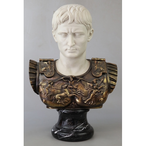 382 - Fine quality life size bust of&nbsp;Augustus - born Gaius Octavius Thurinus (Octavian) and later adopted ...