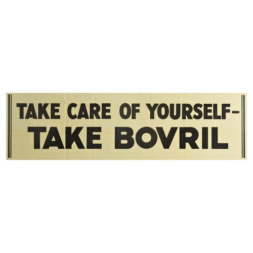 31 - Advertising Poster Bovril Beef Hot Drink Take Care  Original vintage advertising poster for Bovril -... 