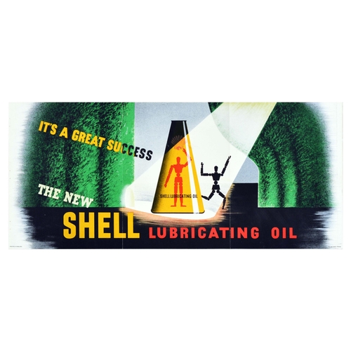 61 - Advertising Poster Shell Lubricating Oils Art Deco McKnight Kauffer Original vintage advertising pos... 