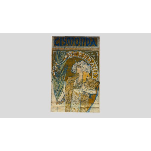 1 - Advertising Poster Alphonse Mucha Gismonde Bernhardt Art Nouveau Original antique advertising poster... 
