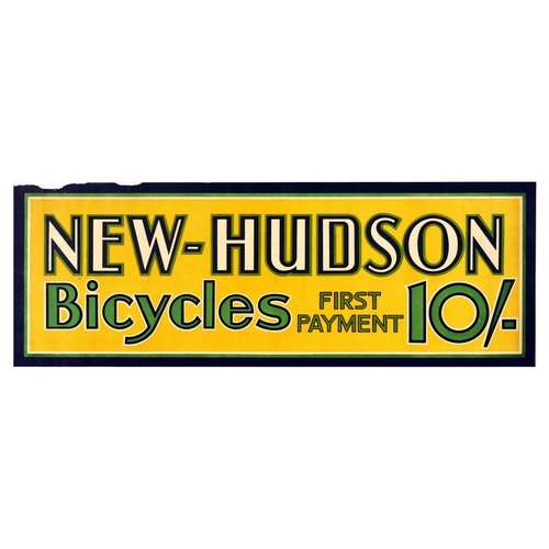 27 - Advertising Poster New Hudson Bicycles Cycle Cycling. Original vintage advertising poster for New-Hu... 