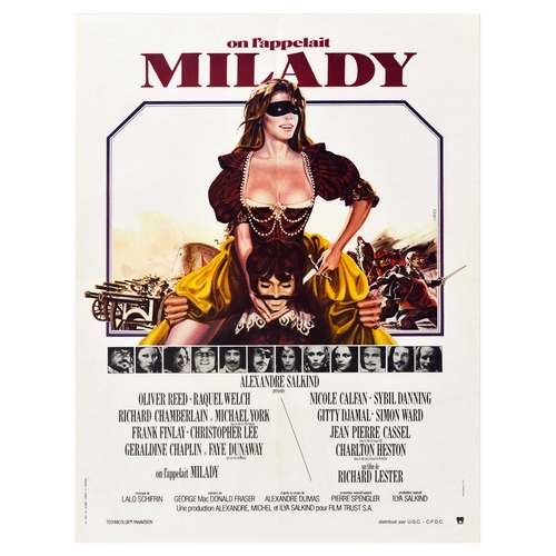 439 - Cinema Poster On LAppelait Milady Four Musketeers. Original vintage movie poster for On l'Appelait M... 