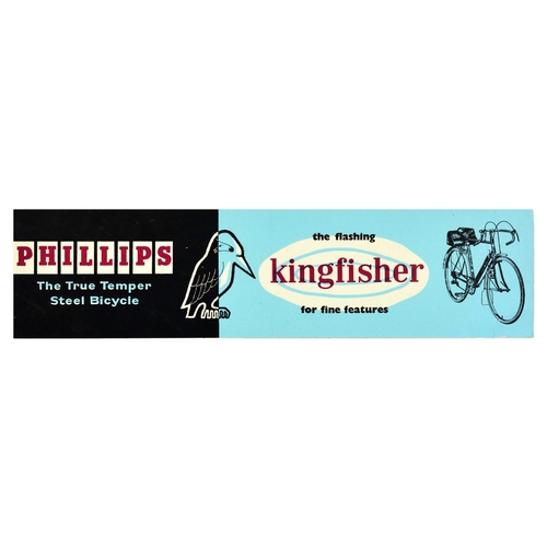 50 - Advertising Poster Phillips Kingfisher Steel Bicycle Bike Cycling. Original vintage advertising post... 