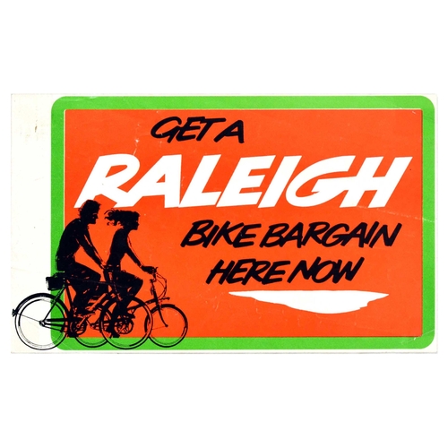 52 - Advertising Poster Raleigh Bike Bargain Bicycle Cycling. Original vintage advertising poster for Ral... 