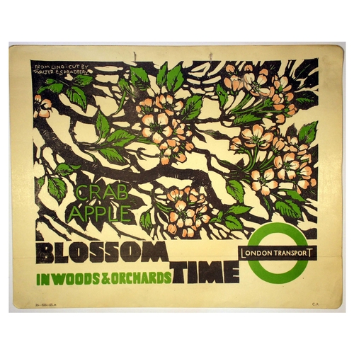 10 - London Underground Poster Walter E Spradbery Crab Apple Blossom Time. Original vintage London Transp... 