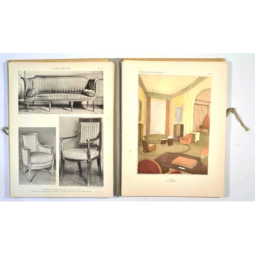 105 - Art Deco Folder Interior Design Repertoire Du Gout Moderne. Original vintage hardcover portfolio Rep... 