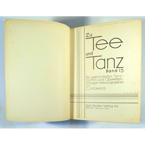 129 - Art Deco Music Sheet Willy Herzig Zu Tee und Tanz Jazz. Original vintage magazine Zu Tee und Tanz! V... 