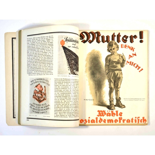244 - Poster Magazine Das Plakat July 1919 Heft 4. Original vintage magazine Das Plakat. Magazine of the A... 