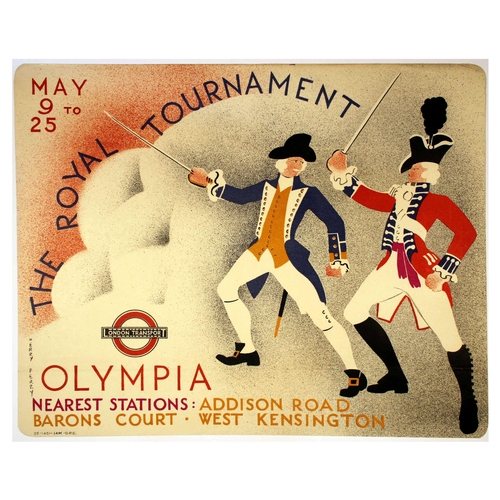 62 - London Underground Poster Herry Perry Royal Tournament Olympia. Original vintage London Transport po... 