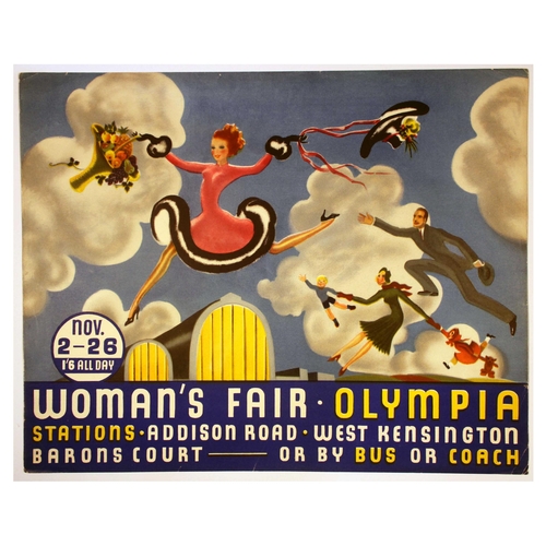 79 - London Underground Poster Womans Fair Olympia Fashion Show. Original vintage London Transport poster... 