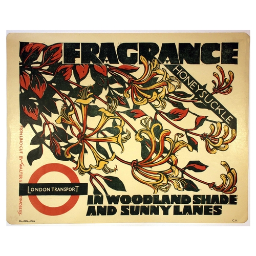 8 - London Underground Poster Walter E Spradbery Fragrance in Woodland Shade. Original vintage London Tr... 
