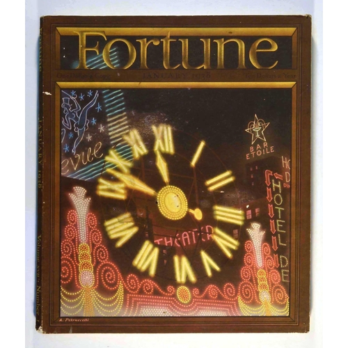 125 - Art Deco Magazine  Petruccelli Fortune Magazine January 1938. Original vintage magazine Fortune Janu... 